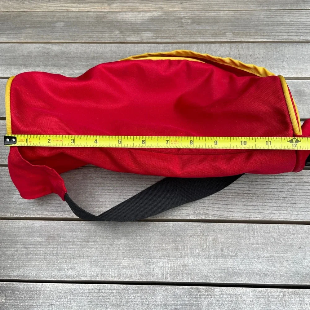 Vintage The North Face Waist 90s Fanny Pack Red Yellow Y2K Bold Retro Bag KOREA